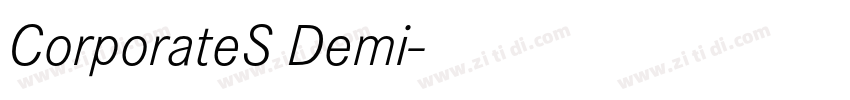 CorporateS Demi字体转换